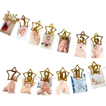 Karnevalový doplněk Narozeninová girlanda na fotografie hvězdy Z336