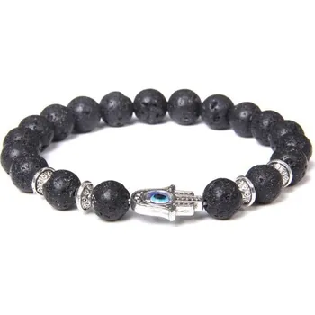 Náramek Korálkový náramek s ďábelským okem 19 cm 2