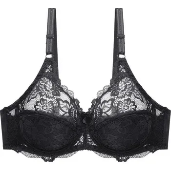 Podprsenka Polovyztužená podprsenka s krajkou černá 95E