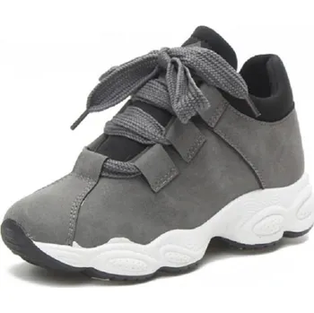 Dámské tenisky Moderní dámské tenisky na platformě šedá 36