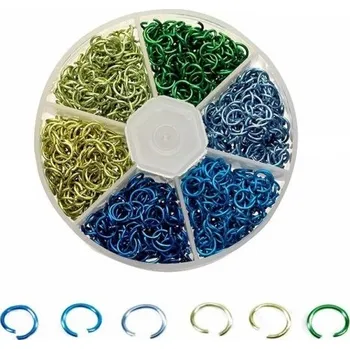 Materiál na výrobu šperku Bižuterní spojovací kroužky 1080 ks 1