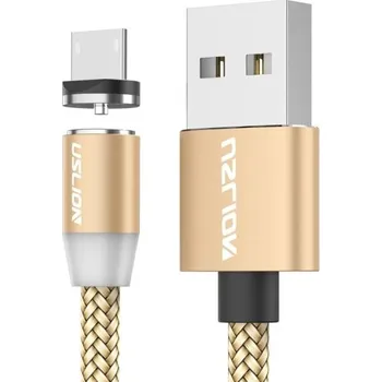 Datový kabel Magnetický USB nabíjecí kabel K434 zlatá 1 m 1