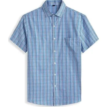 Pánská košile Pánská košile s krátkým rukávem F520 5XL 1