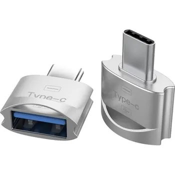 Datové redukce Redukce USB-C na USB 2.0 K10 stříbrná