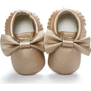 Dívčí obuv Dívčí třpytivé capáčky zlatá 6-12 měsíců