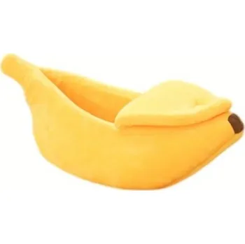 Pelíšek pro kočku Pelíšek pro domácí mazlíčky ve tvaru banánu 55 x 20 x 17 cm, pro kočky do 5 kg