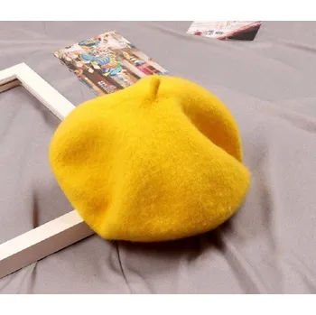Pokrývka hlavy Dětský baret žlutá