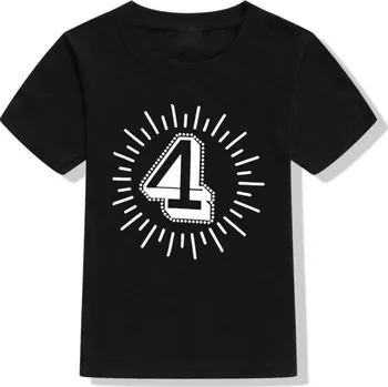 Dívčí tričko Dětské narozeninové tričko B1608 4 D