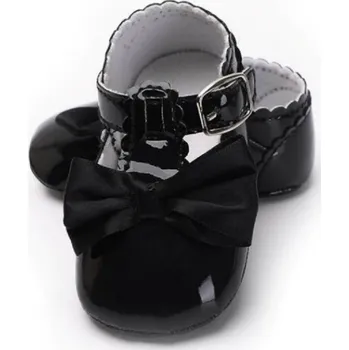 Dívčí baleríny Dívčí lakované baleríny A82 černá 12-18 měsíců