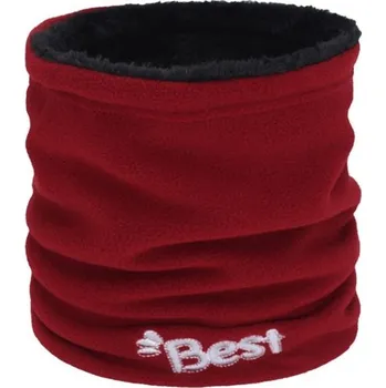 Šála Zimní nákrčník s nápisem vínová