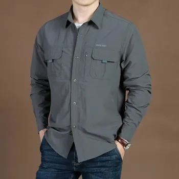 Pánská košile Pánská košile F579 šedá XXL