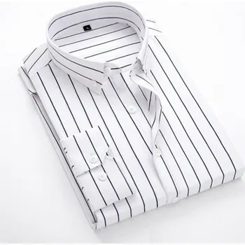 Pánská košile Pánská pruhovaná košile F667 bílá L