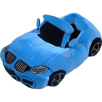 Pánské pantofle Plyšové pantofle ve tvaru auta Měkké domácí bačkory pro ženy a muže EU velikost 36–43 Délka chodidla 27 cm Originální zimní obuv modrá