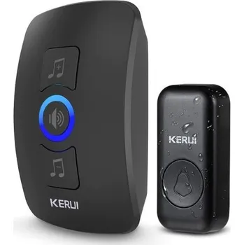 Domovní zvonek Bezdrátový zvonek černá