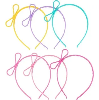 Karnevalový doplněk Svítící párty čelenka s mašlí 6 ks