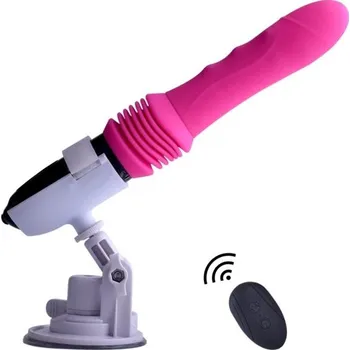 Vibrátor Masturbační pomůcka simulující pohyby při sexu na dálkové ovládání Diskrétní balení růžová