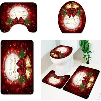 WC štětka Vánoční koupelnové doplňky 3 ks 3