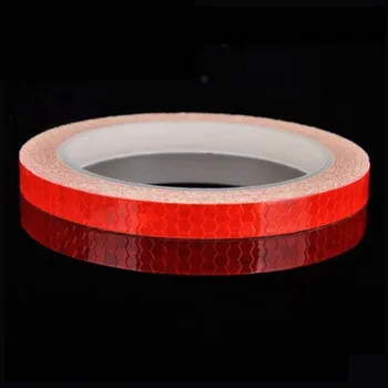 Reflexní samolepicí páska na auto 8 m červená