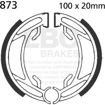 Motodíl Sada brzdových čelistí EBC 873 873
