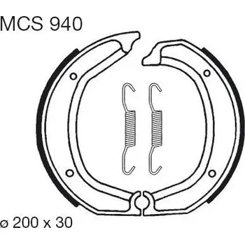 Motodíl Brzdové čelisti LUCAS MCS 940 BMW R 65 1978-1980