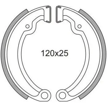 Brzda pro motocykl brzdové obložení (standardní materiál) NEWFREN (2 ks v balení) GF1098
