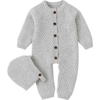 Kojenecký overall Kojenecký overal s čepicí T2584 šedá 6-12 měsíců