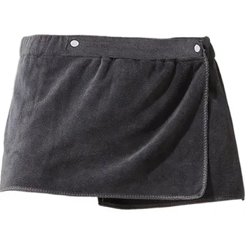 Ručník do sauny s gumou v pase 70x30 cm Sauna kilt pro muže Županový ručník s knoflíky Savý osuška na saunování Bavlněný rychleschnoucí textil