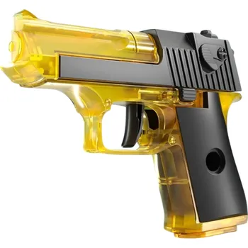 Dětská zbraň Dětská vodní manuální pistole Plastová stříkací hračka s dosahem 10 m Letní zábava pro děti na zahradu k bazénu i na hřiště žlutá