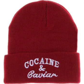 Pokrývka hlavy Stylová čepice se srandovním potiskem J2738 vínová