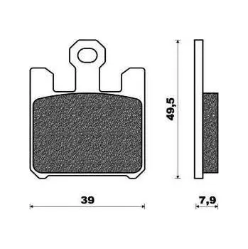 Brzda pro motocykl Brzdové destičky ACCOSSATO AGPA37 EV2 SUZUKI GSX-R 1000 2003-2003