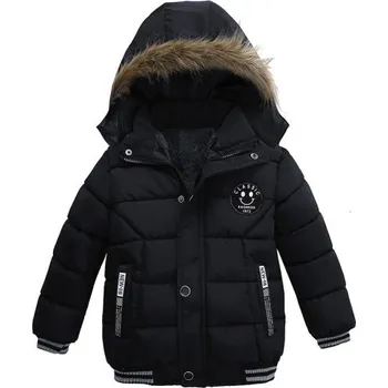 Chlapecká zimní bunda s kožíškem J2530 černá 5