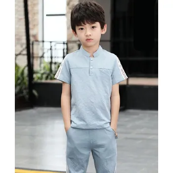 Chlapecké tričko a kalhoty L1617 světle modrá 11