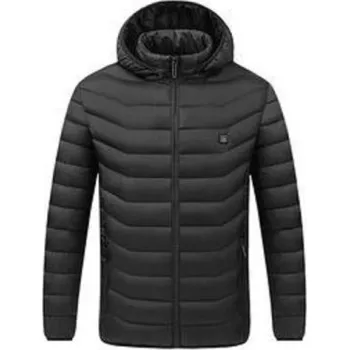 Pánská vyhřívaná zimní bunda T1162 černá 3XL