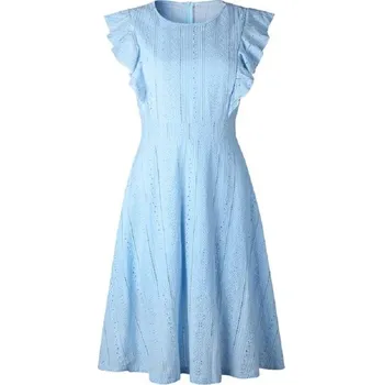 Dámské šaty Romantické šaty letní světle modrá L