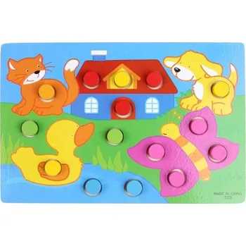 Dřevěná hračka Dřevěná skládačka pro děti J626 2