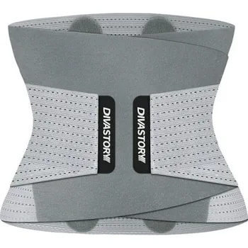 Opasek na cvičení Neoprenový korzet na hubnutí P3448 šedá M