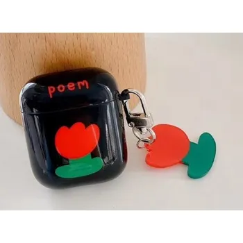 Příslušenství pro sluchátka Obal na pouzdro na Apple Airpods 1 / 2 K2212 černá