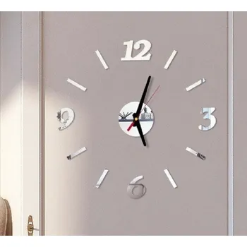 Hodiny Nástěnné samolepící hodiny 12