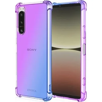 Pouzdro na mobilní telefon TPU ochranný obal na mobil Sony Xperia 5 IV Kryt proti poškrábání Protiskluzový odolný pouzdro fialová