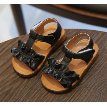 Dívčí sandály Dívčí gumové sandály A1100 černá 18,5