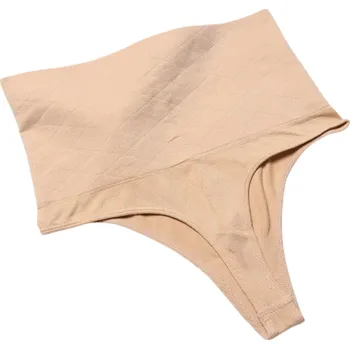 Kalhotky Dámské kalhotky na hubnutí s vysokým pasem Bezešvé tvarovací tanga Zeštíhlující spodní prádlo pro formování pasu Kompresní prádlo pro hladkou siluetu béžova 2XL