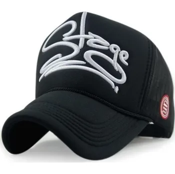 Kšiltovka Trucker kšiltovka s nápisem Stage černá