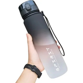 Sportovní lahev na vodu 500 ml Lehká a odolná fitness láhev Ergonomický design s nepropustným víčkem Praktická hydratační lahev na cesty černá