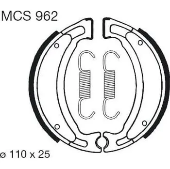 Motodíl Brzdové čelisti LUCAS MCS 962 YAMAHA CS 50 Jog R/RR 2001-2008