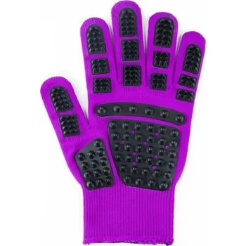 Kosmetika pro psa Vyčesávací rukavice C721 fialová 1