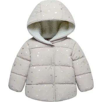 Dívčí bunda Holčičí bunda s kožíškem J1930 šedá 5