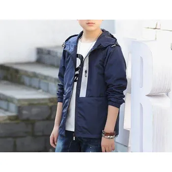 Stylová chlapecká bunda J1614 modrá 12