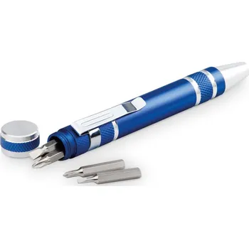Piknikový koš TOOLPEN. Šroubovák ve tvaru pera - Královská modrá