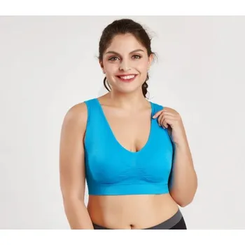 Podprsenka Sportovní podprsenka větších velikostí J3175 modrá 3XL