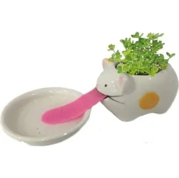 Květináč Keramický květináč s miskou 2